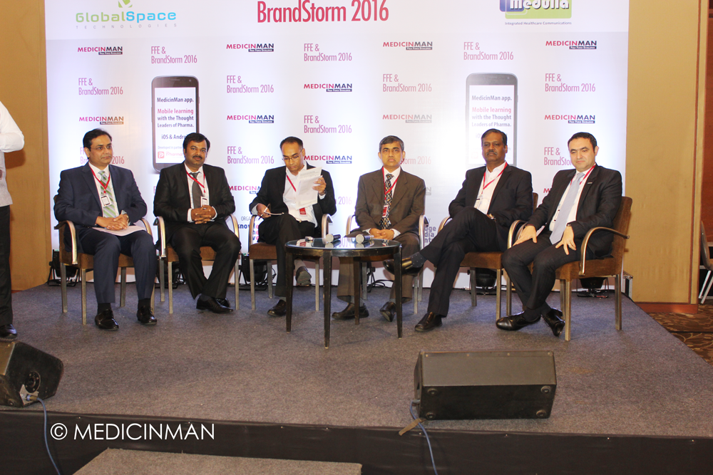(L-R) Darshan Patel - Partner, PwC; Krishna Singh - Founder-CEO, GlobalSpace Technologies; Vikas Dandekar- Editor Pharma, The Economic Times; YS Prabhakar - CEO, Sutures India; CT Renganathan - Managing Director, RPG LifeSciences; Ali Sleiman - General Manager India, Merck Serono